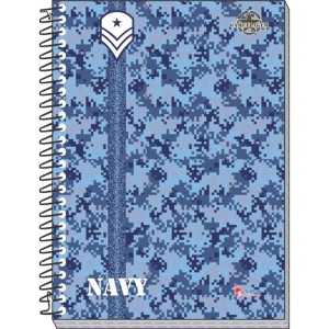 Caderno 01x1 Capa Dura Camuflagem 80 Folhas-081679-62677