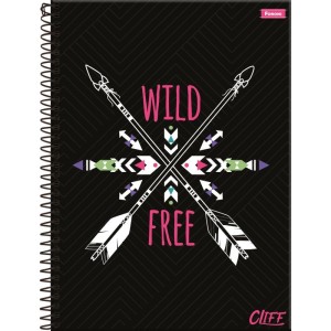 Caderno 01x1 Capa Dura Cliff Feminino 80fls.-089457-34413