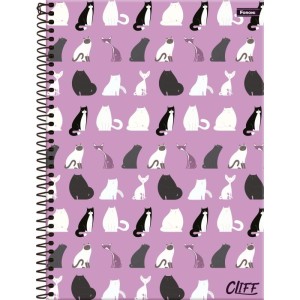 Caderno 01x1 Capa Dura Cliff Feminino 80fls.-089457-35117