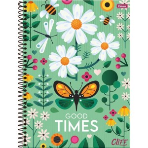 Caderno 01x1 Capa Dura Cliff Feminino 80fls.-089457-38258