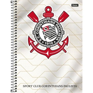 Caderno 01x1 Capa Dura Corinthians 80fls.-098317-40461