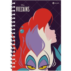 Caderno 01x1 Capa Dura Disney Vilas 80fls-106439-13545