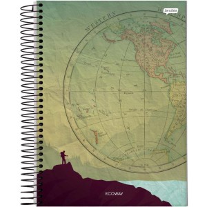 Caderno 01x1 Capa Dura Eco Way 80fls.-090154-39484