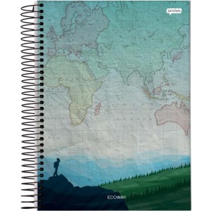 Caderno 01x1 Capa Dura Eco Way 80fls.-090154-60439