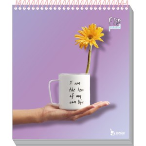 Caderno 01x1 Capa Dura Flip Pastel Fem Vertical 80f-081666-30166