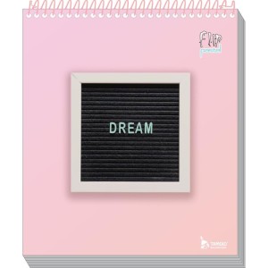 Caderno 01x1 Capa Dura Flip Pastel Fem Vertical 80f-081666-79250