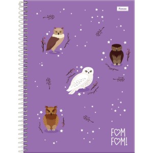 Caderno 01x1 Capa Dura Fom Fom 80fls.