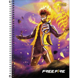 Caderno 01x1 Capa Dura Free Fire 80fls.-096289-17583