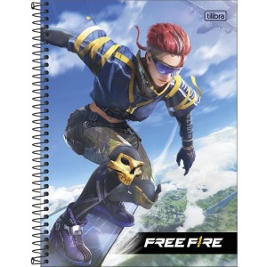 Caderno 01x1 Capa Dura Free Fire 80fls.-096289-40190