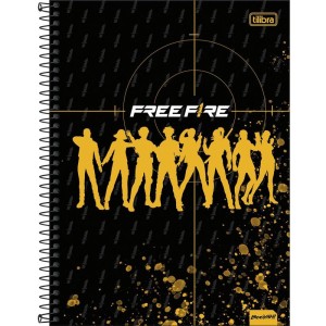 Caderno 01x1 Capa Dura Free Fire 80fls.-096289-79896