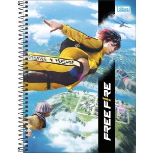 Caderno 01x1 Capa Dura Free Fire 80fls.-096289-92140