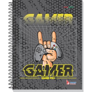 Caderno 01x1 Capa Dura Game Over 80 Folhas-098410-16634