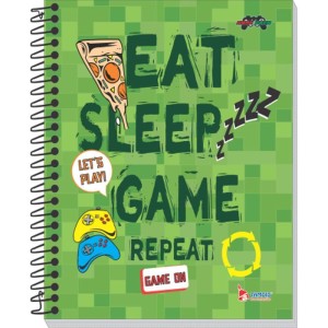 Caderno 01x1 Capa Dura Game Over 80 Folhas-098410-51718