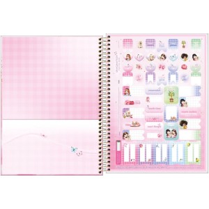 Caderno 01x1 Capa Dura Jolie 80fls.-081280-93649