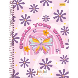 Caderno 01x1 Capa Dura Joyful Mind 80fls.-098422-12269