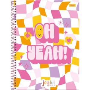 Caderno 01x1 Capa Dura Joyful Mind 80fls.-098422-17900