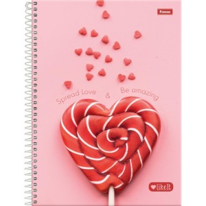 Caderno 01x1 Capa Dura Like It 80fls.-098419-11331