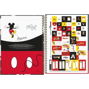 Caderno 01x1 Capa Dura Mickey 80fls.-081225-56579