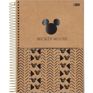 Caderno 01x1 Capa Dura Mickey.minnie Arts Kraft 80fls-100824-22168