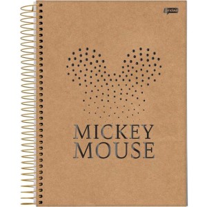 Caderno 01x1 Capa Dura Mickey.minnie Arts Kraft 80fls-100824-35378