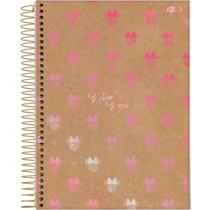 Caderno 01x1 Capa Dura Mickey.minnie Arts Kraft 80fls-100824-93264