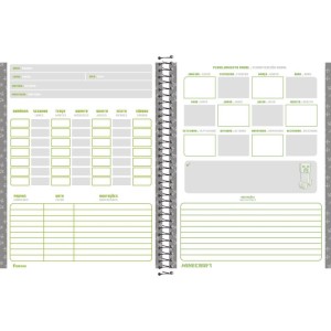 Caderno 01x1 Capa Dura Minecraft 80fls.-096246-22151