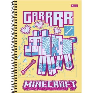 Caderno 01x1 Capa Dura Minecraft 80fls.-096246-32759