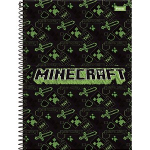 Caderno 01x1 Capa Dura Minecraft 80fls.-096246-73557