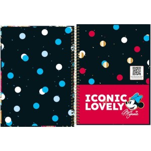 Caderno 01x1 Capa Dura Minnie Core 80fls.-098253-45088