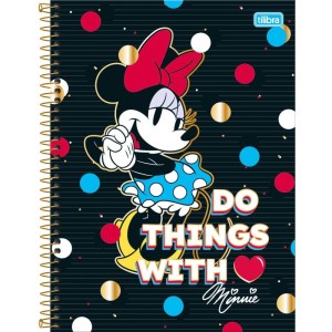 Caderno 01x1 Capa Dura Minnie Core 80fls.-098253-47192