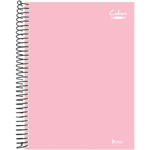 Caderno 01x1 Capa Dura Neutro Rosa Pastel 96f-091840-68725