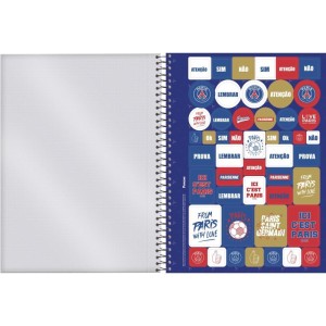 Caderno 01x1 Capa Dura Paris Saint Germain 80fls.-098343-40637