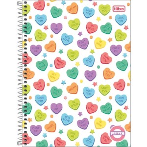 Caderno 01x1 Capa Dura Pepper Feminino 80fls.-066301-59934