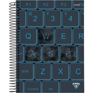 Caderno 01x1 Capa Dura Player 1 80fls.-090183-15425