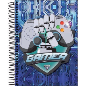 Caderno 01x1 Capa Dura Player 1 80fls.-090183-19999