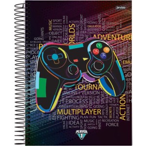 Caderno 01x1 Capa Dura Player 1 80fls.-090183-69393