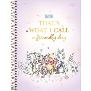 Caderno 01x1 Capa Dura Pooh Connect 80fls.-081232-77778