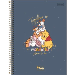 Caderno 01x1 Capa Dura Pooh Connect 80fls.-081232-83501