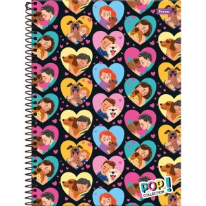 Caderno 01x1 Capa Dura Pop Collection 96 Folhas-050945-76120