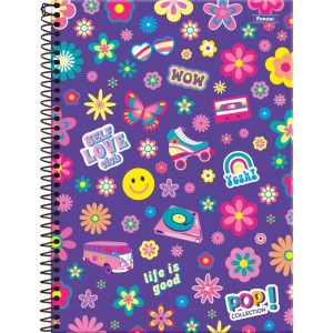 Caderno 01x1 Capa Dura Pop Collection 96 Folhas-050945-76898