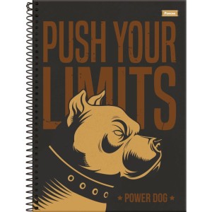 Caderno 01x1 Capa Dura Power Dog 80fls.-098385-23962