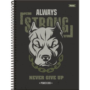 Caderno 01x1 Capa Dura Power Dog 80fls.-098385-39972