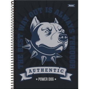 Caderno 01x1 Capa Dura Power Dog 80fls.-098385-89546