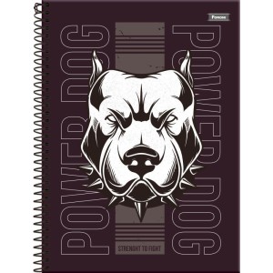 Caderno 01x1 Capa Dura Power Dog 80fls.-098385-92051