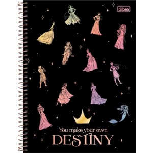 Caderno 01x1 Capa Dura Princesas 80fls.-096287-31795