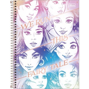 Caderno 01x1 Capa Dura Princesas 80fls.-096287-69985