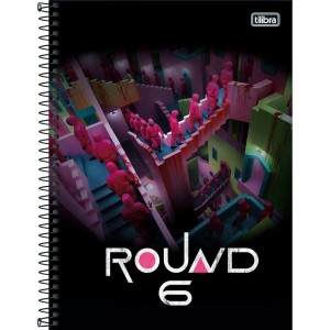 Caderno 01x1 Capa Dura Round 6 80fls.-098515-28209