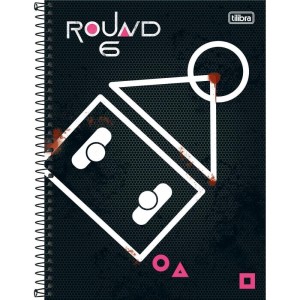 Caderno 01x1 Capa Dura Round 6 80fls.-098515-28252