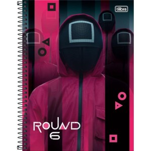 Caderno 01x1 Capa Dura Round 6 80fls.-098515-30857