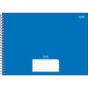 Caderno 01x1 Capa Dura Stiff Slim 48fls Azul-109435-38070